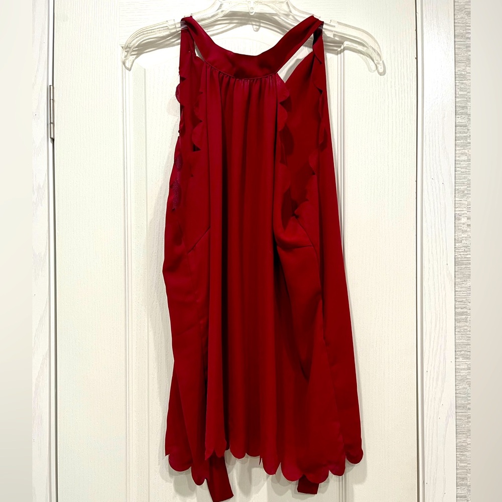 Tank top. Large. Tie neck.